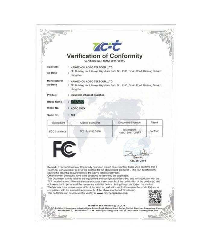AOBO 5000 FCC证书
